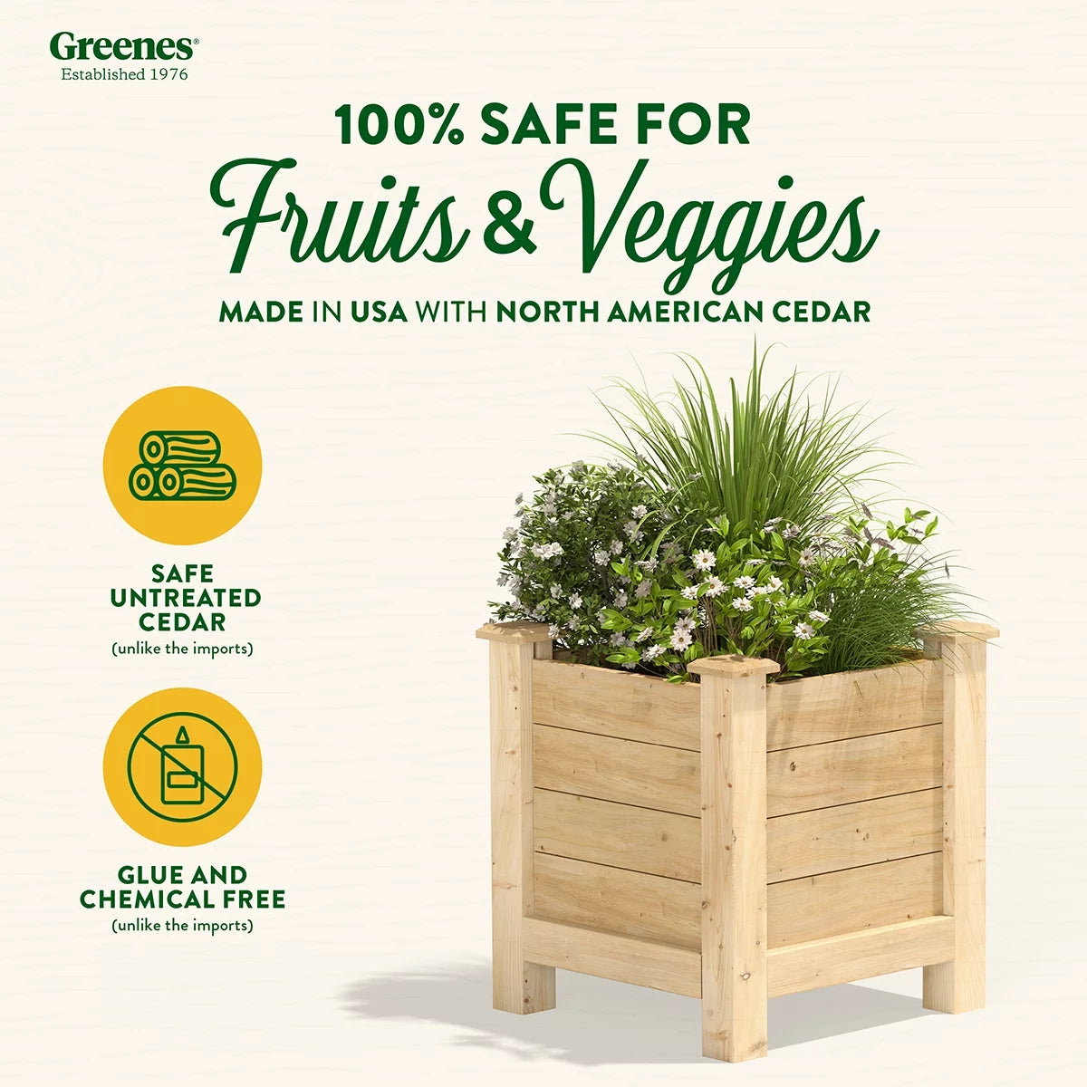 Cedar Elevated Planter J4251
