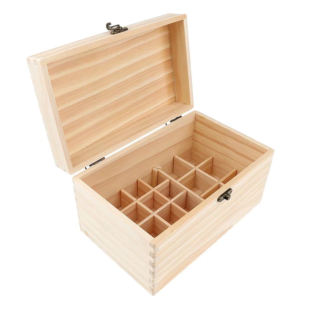 Wooden Storage Box for Essential Oil Bottles N392