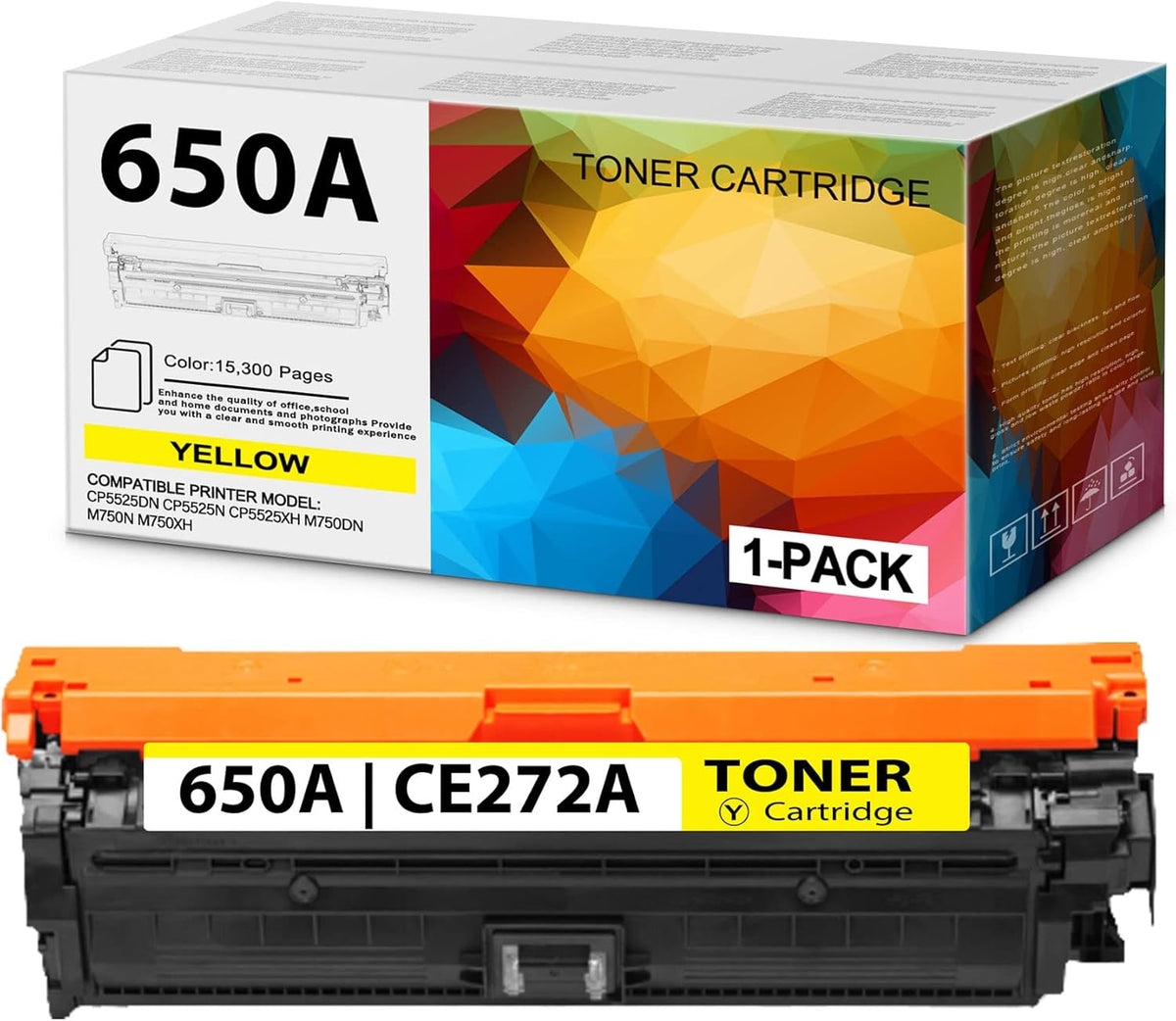 1 Pack Yellow Remanufactured Toner Cartridge Z824