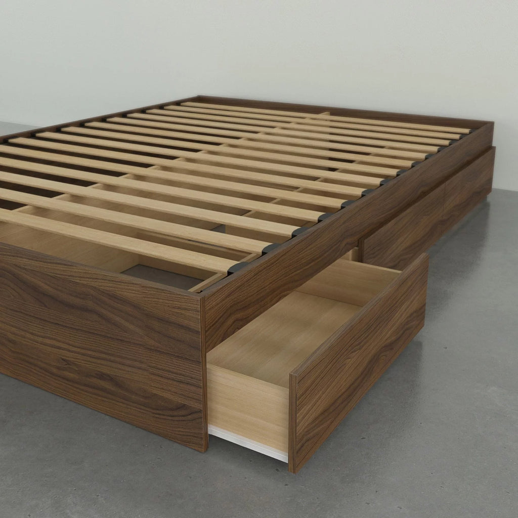 Twin Size Storage Wood Bed Frame with 3 Drawers Y339718
