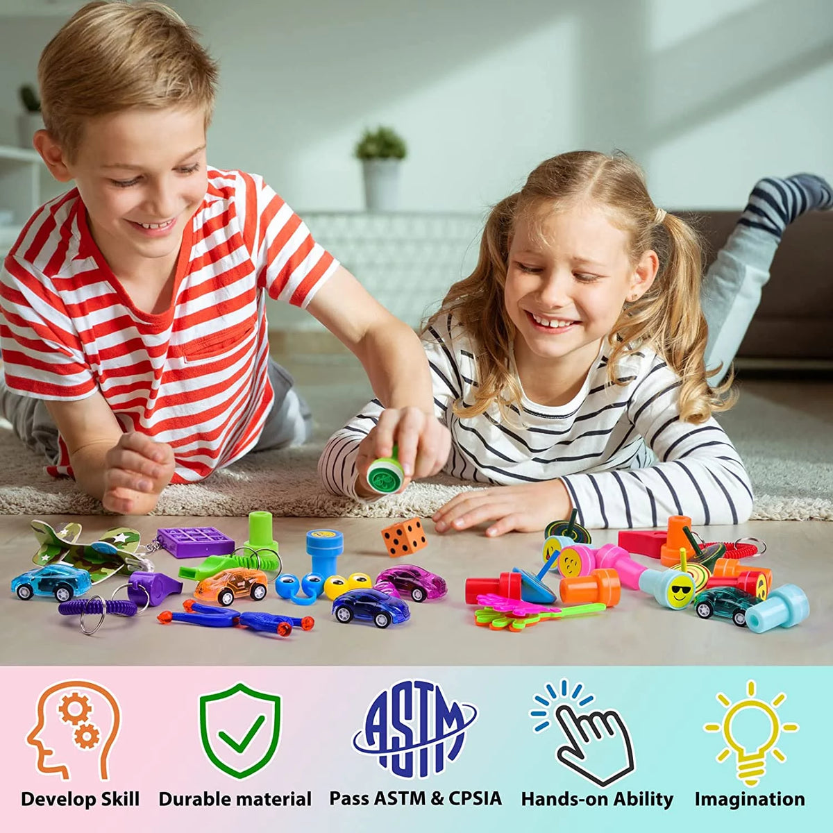 100 Pc Assorted Party Toys Set W82998