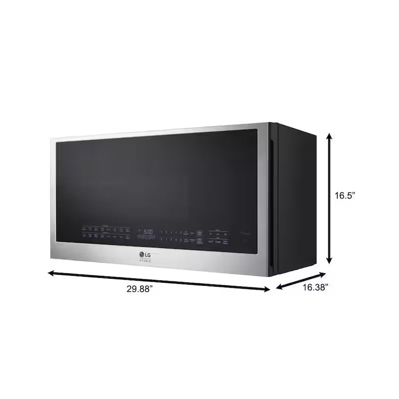 30 in. 1.7 cu. ft. Over-the-Range Smart Convection Microwave Oven with Air Fry F1180