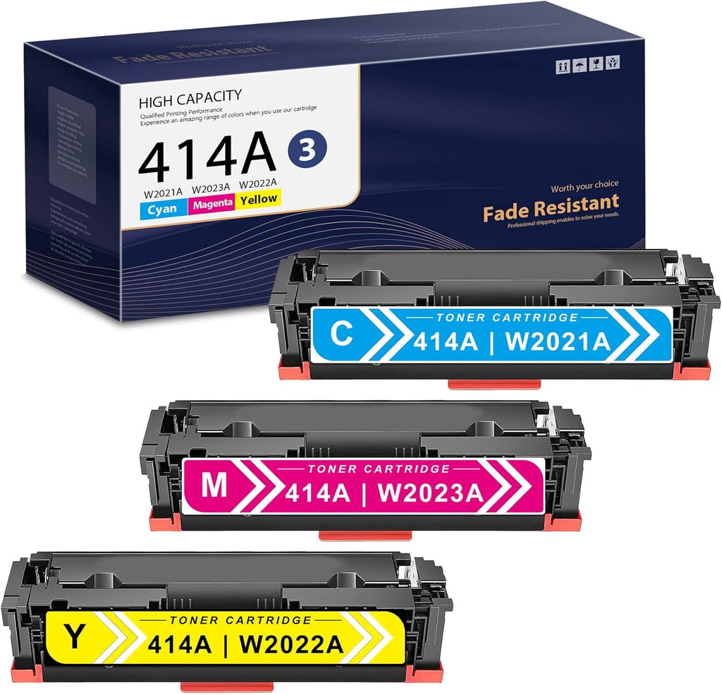 3 Pack Toner Cartridge Replacement for HP Color Pro Printer Y29632