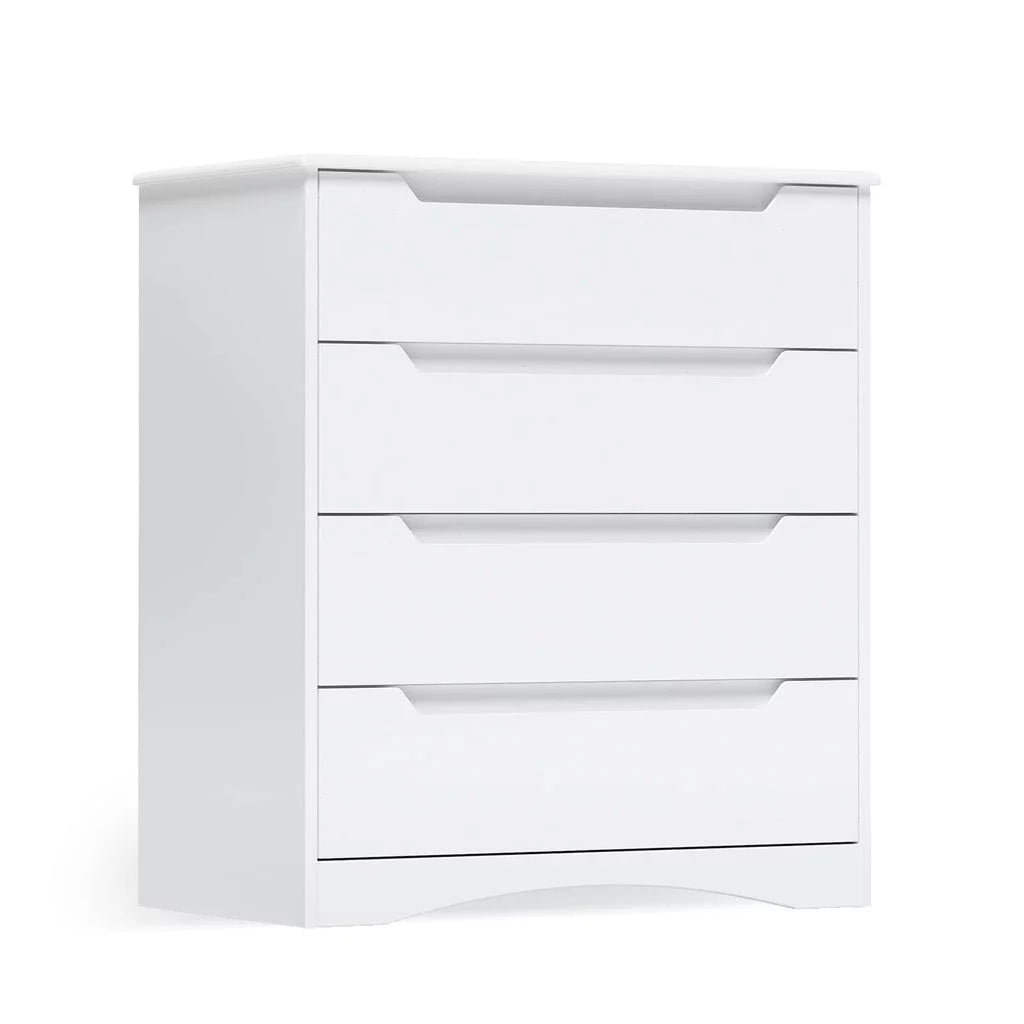 White 5 Drawer Dresser with Cutout Handles A942182