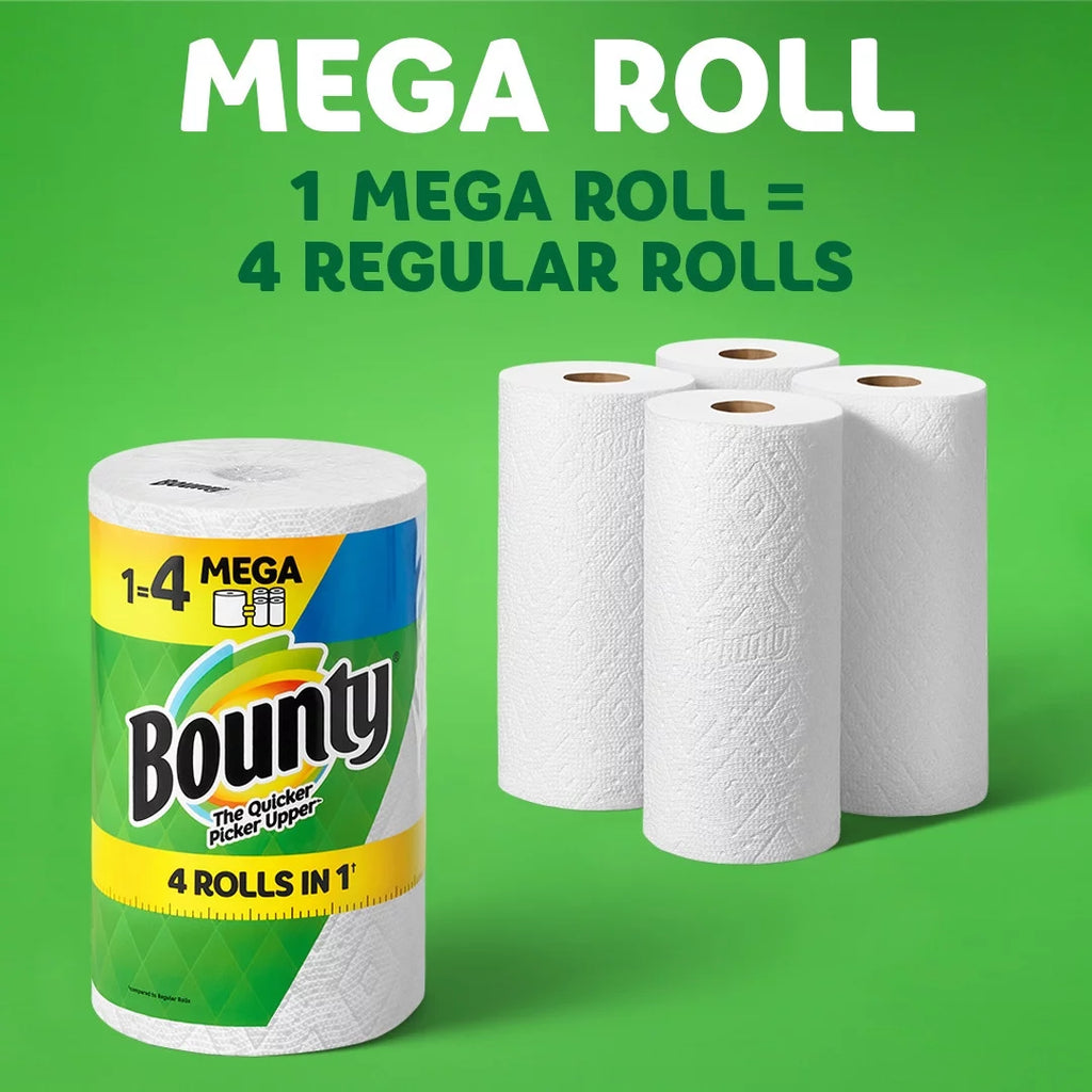 White Full Sheet Paper Towels, 6 Mega Rolls C123712