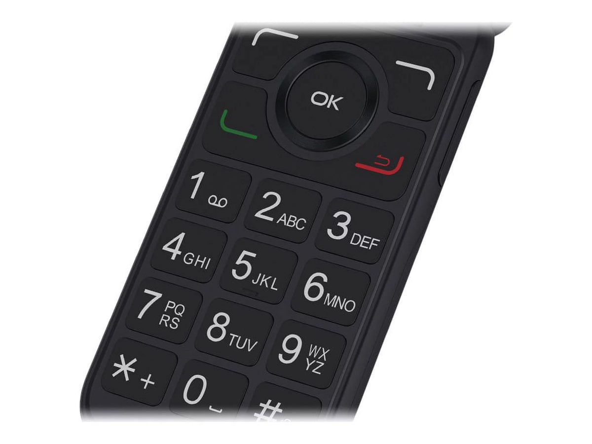 4G Feature Phone with 512 MB RAM / 4 GB Internal Memory - microSD Slot - LCD Display 320 x 240 Pixels - 2 MP Rear Camera - Prime Black M9443