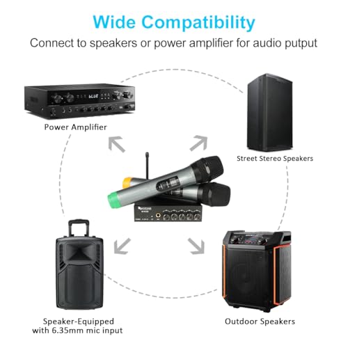 UHF Dual Channel Wireless Handheld Microphone Y59569