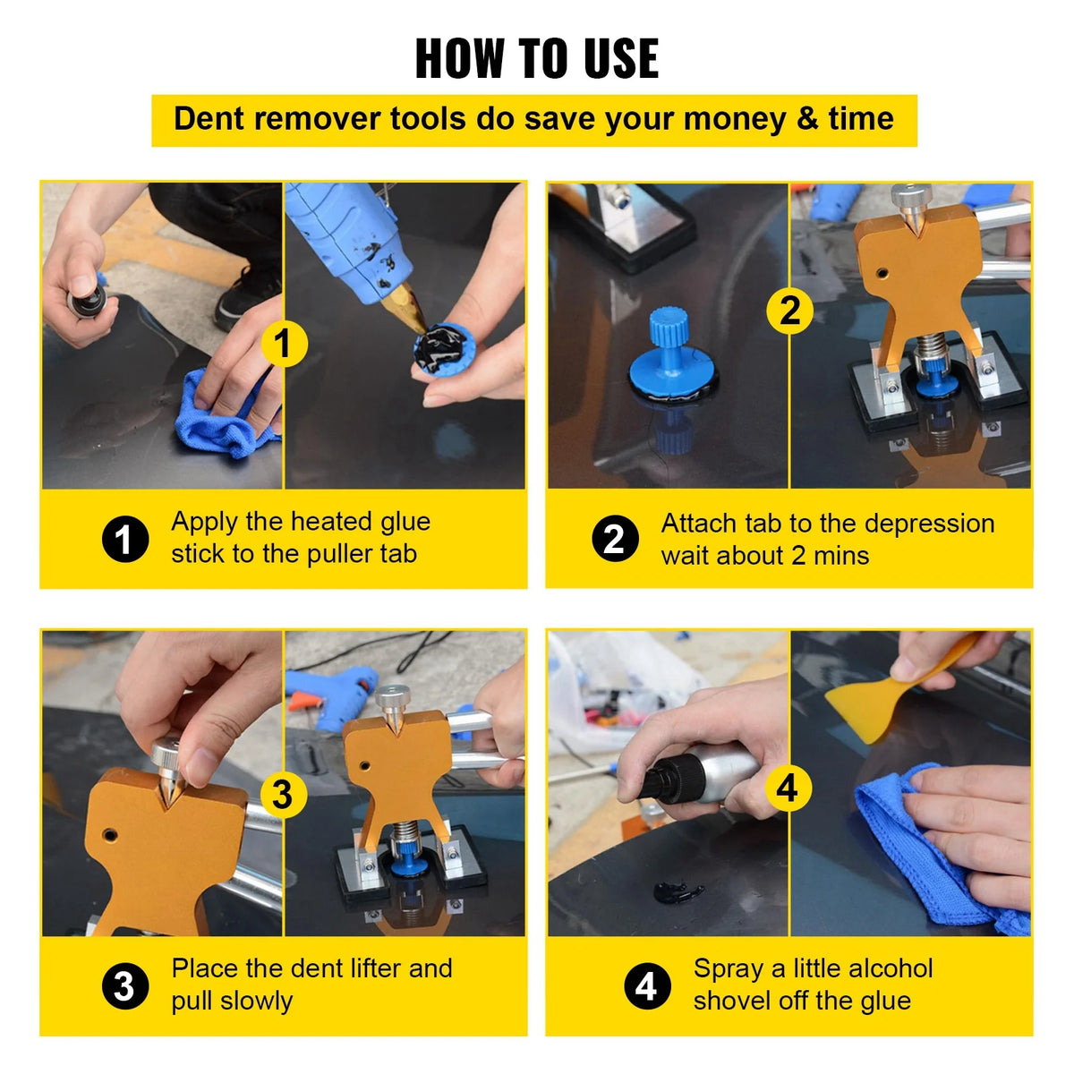 60 Pcs Paintless Dent Repair Tools Z6337