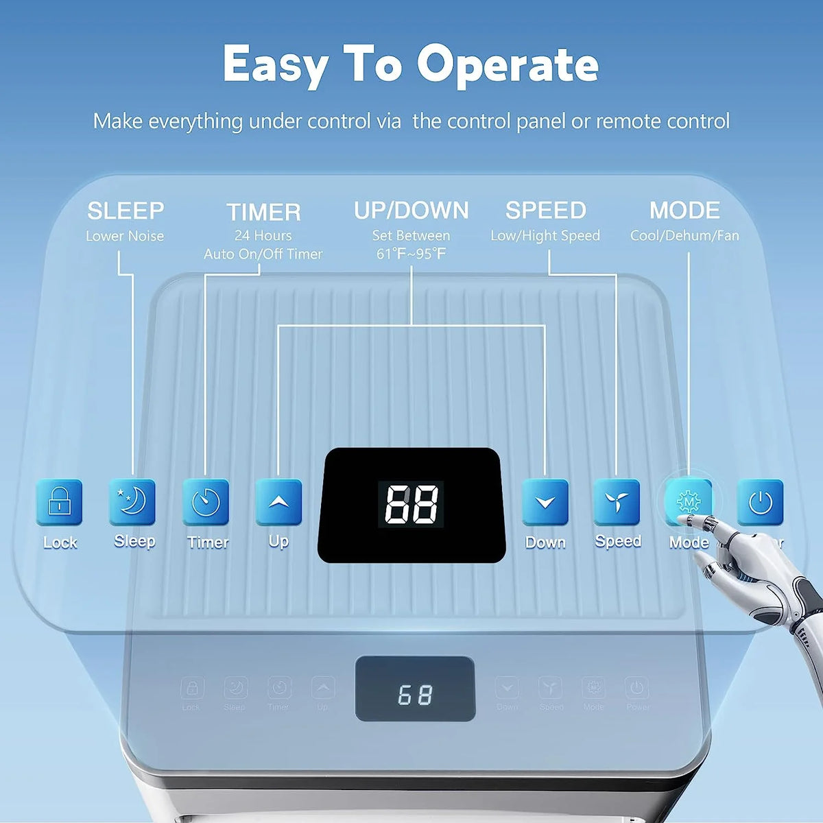 5000 BTU Portable Air Conditioner A48173