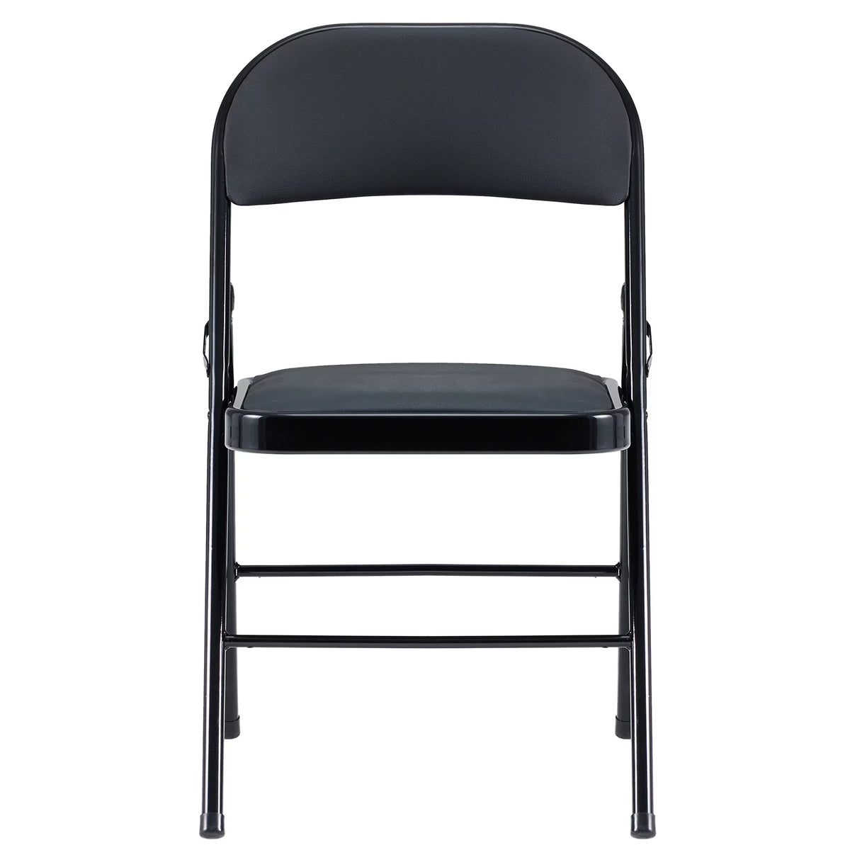 Black Folding Chairs Padded Seat R705