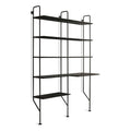 Black Bookcase and Desk A377588