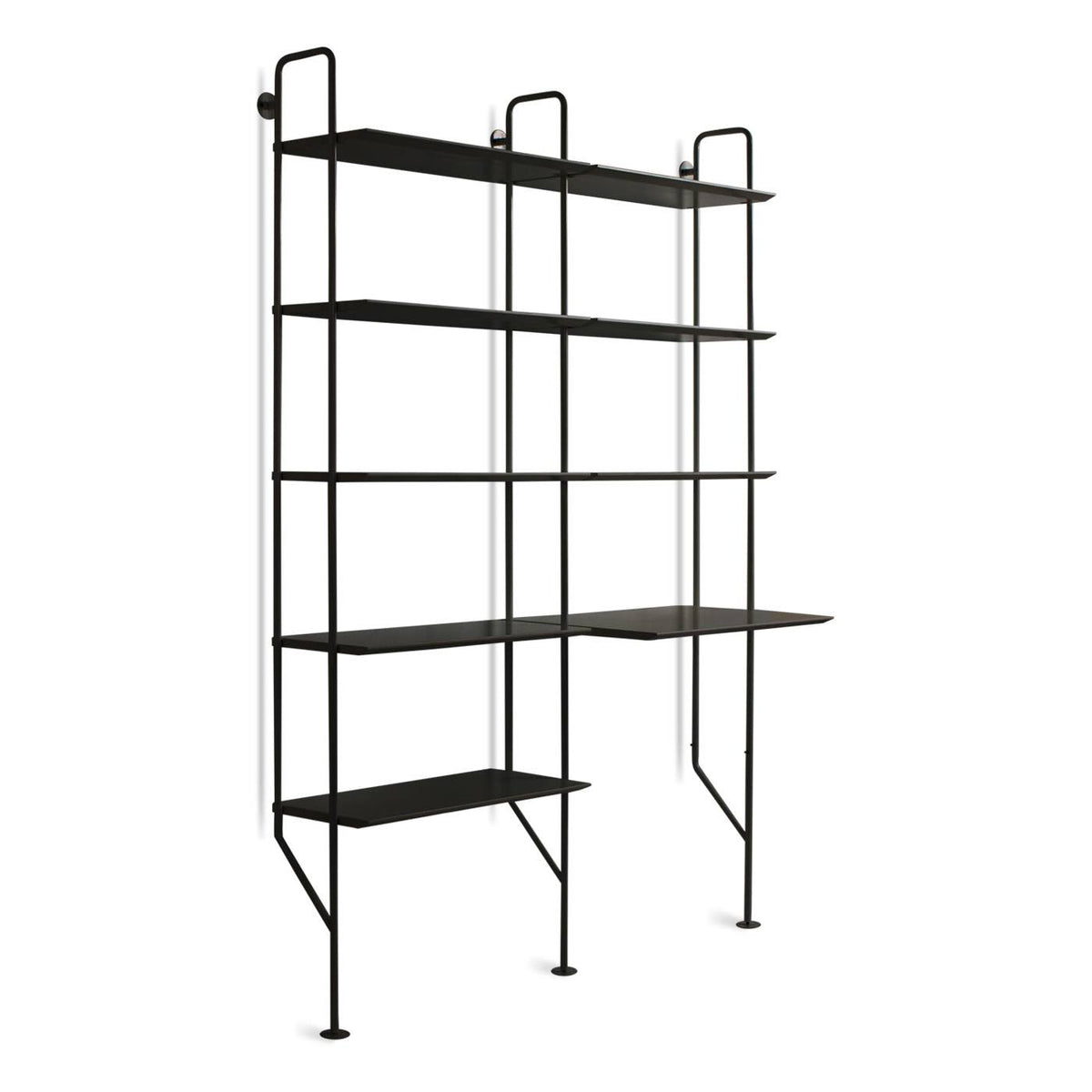Black Bookcase and Desk A377588