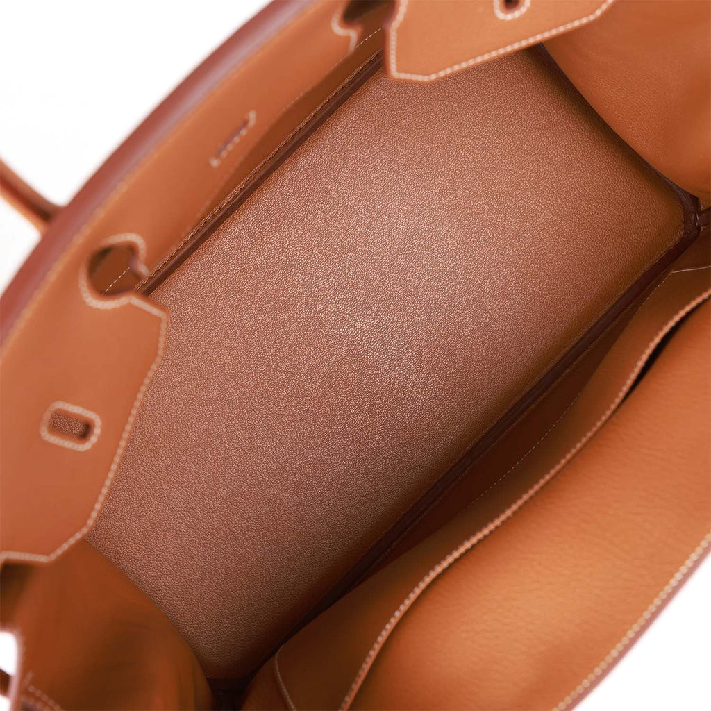 Gold Togo Leather Handbag Z885