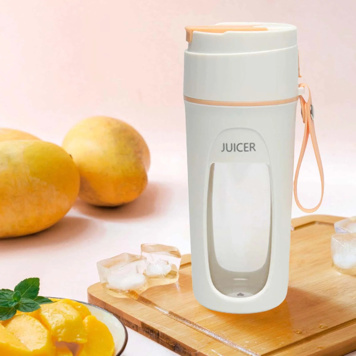 Orange 340ml Rechargeable Electric Juicer Cup F865