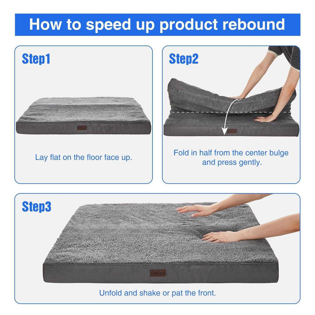 Orthopedic Dog Bed with Egg Foam and Non-Slip Bottom Z119604