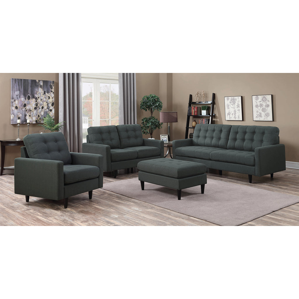 Charcoal Upholstered Loveseat J871
