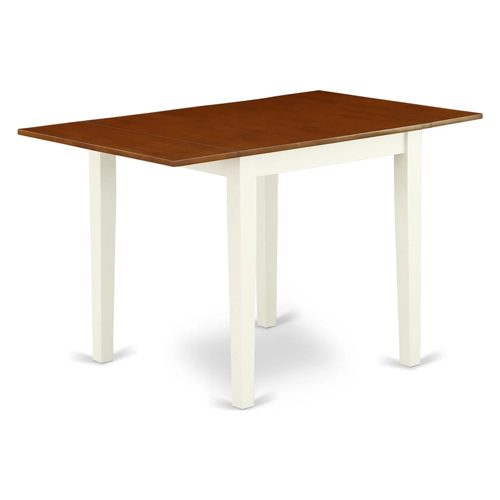 5 Pc Wood Dinette Set with Slat Back Chairs E401003