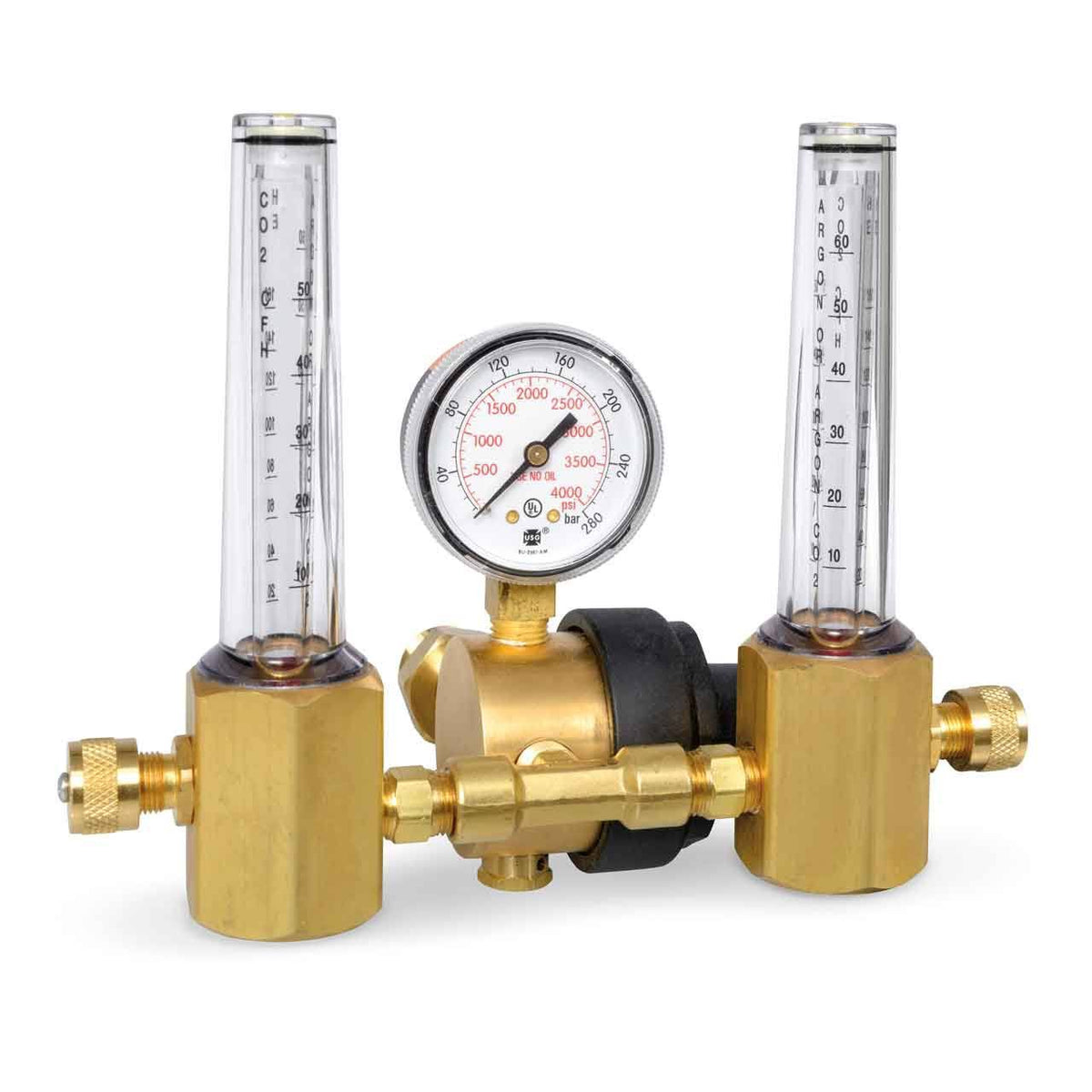 Regulator Flowmeter Dual Multi-Scale 50 PSI E33227