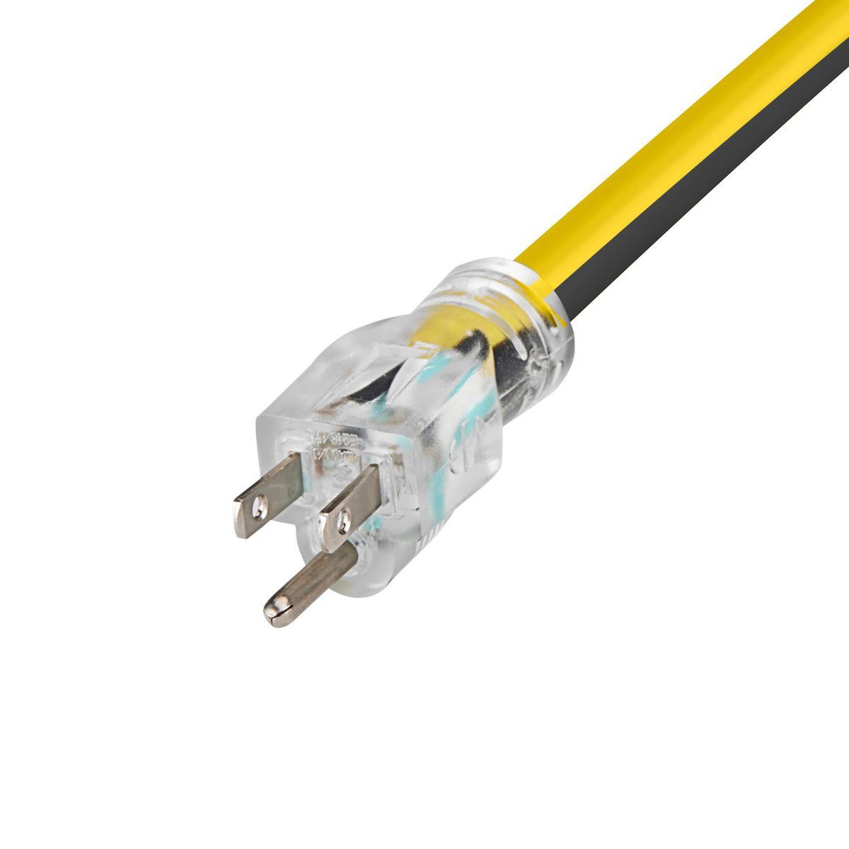 50 ft. 12/3 Gauge Multiple Outlet Extension Cord with Indicator Light, Yellow, Black L72231