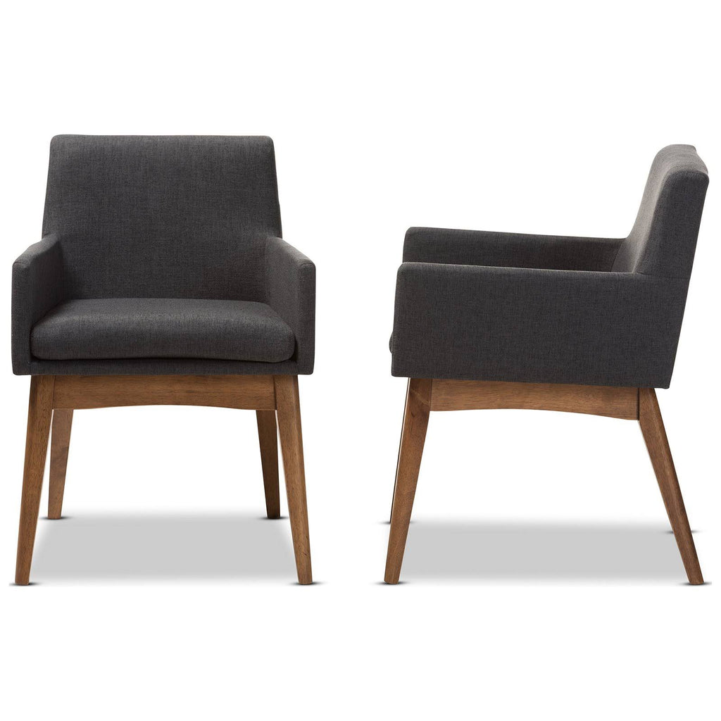 Grey/Beige Dining Armchair, Set of 2 Z46339