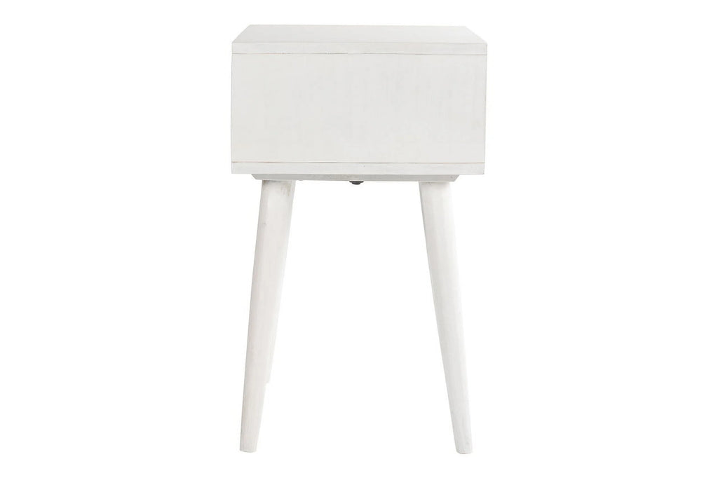 White 1-Drawer Nightstand Y272340