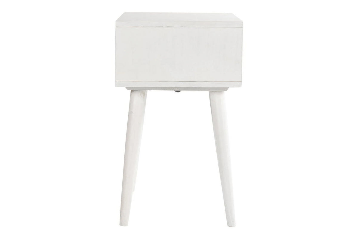 White 1-Drawer Nightstand Y272340