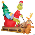 78 in. Airblown Grinch & Max Inflatable Christmas Decor J315344