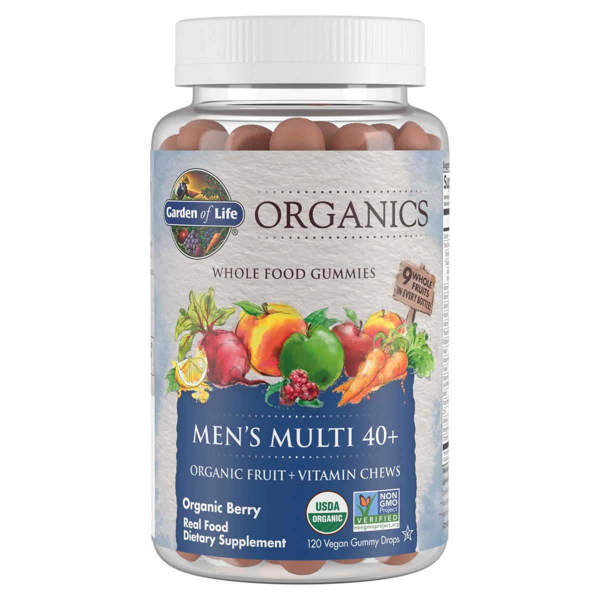 Organic Vegan Non-GMO 120 Gummies Vitamins V4043