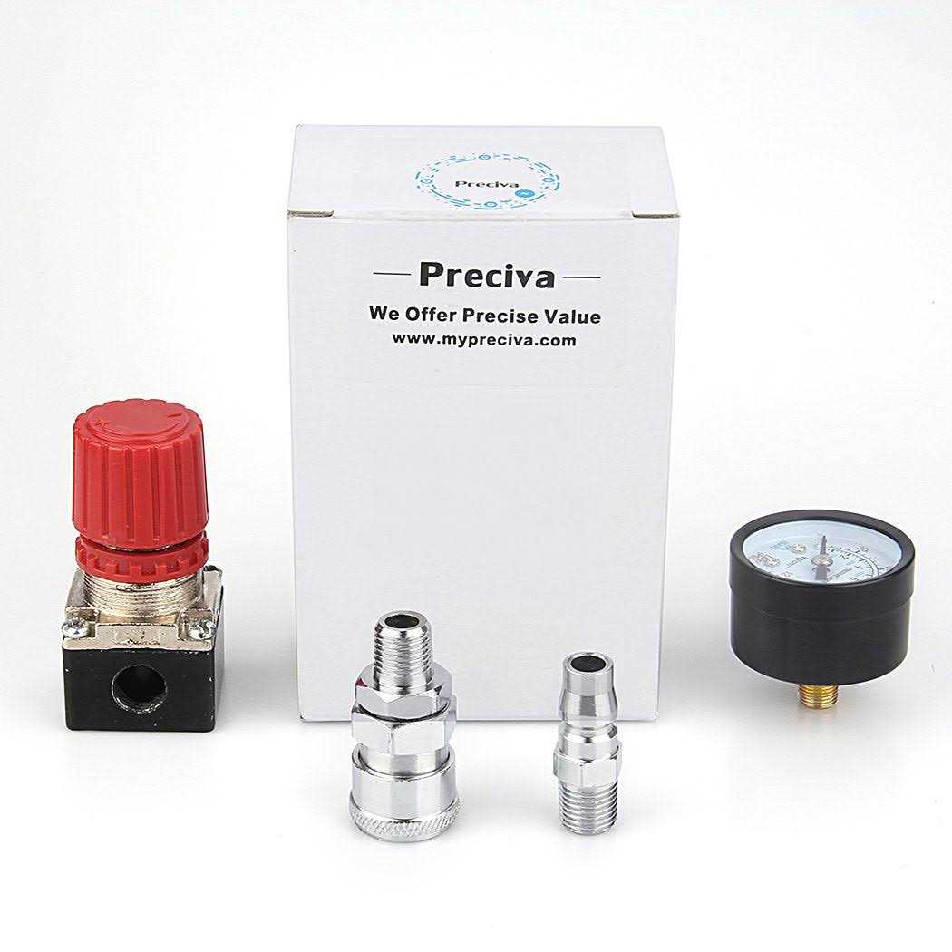 Air Compressor Pressure Regulator with Dial Gauge 0-175 psi R4989