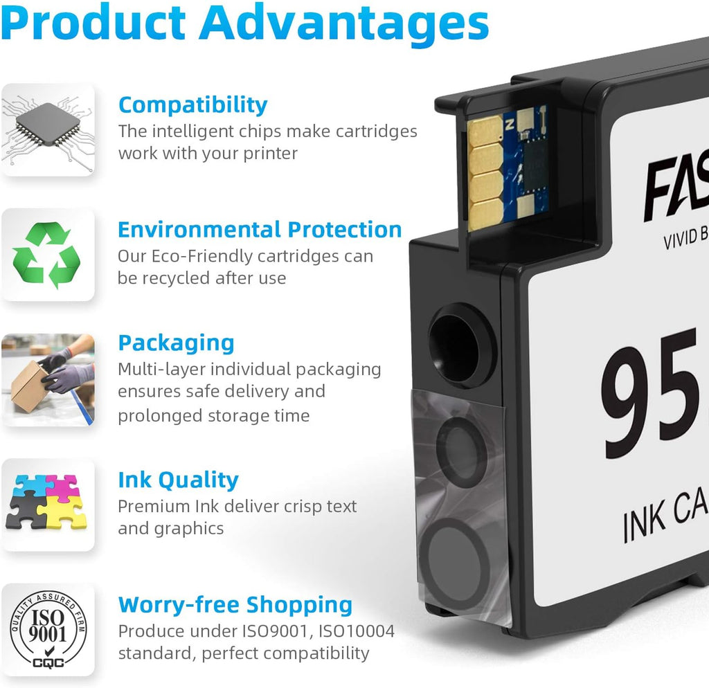 Compatible 952XL High Yield Ink Cartridges 4-Pack B6763