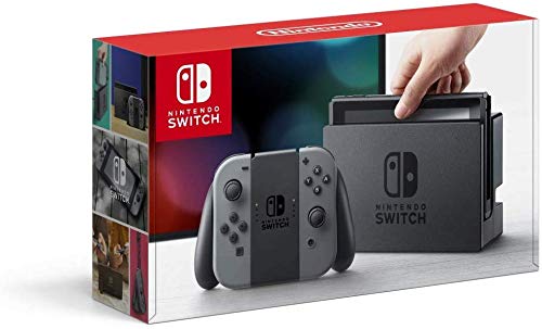 32GB Console with Gray Joy Con Bundle with Super Mario Party, Mario Kart 8 Deluxe and Steering Wheel 2-Pack F5273