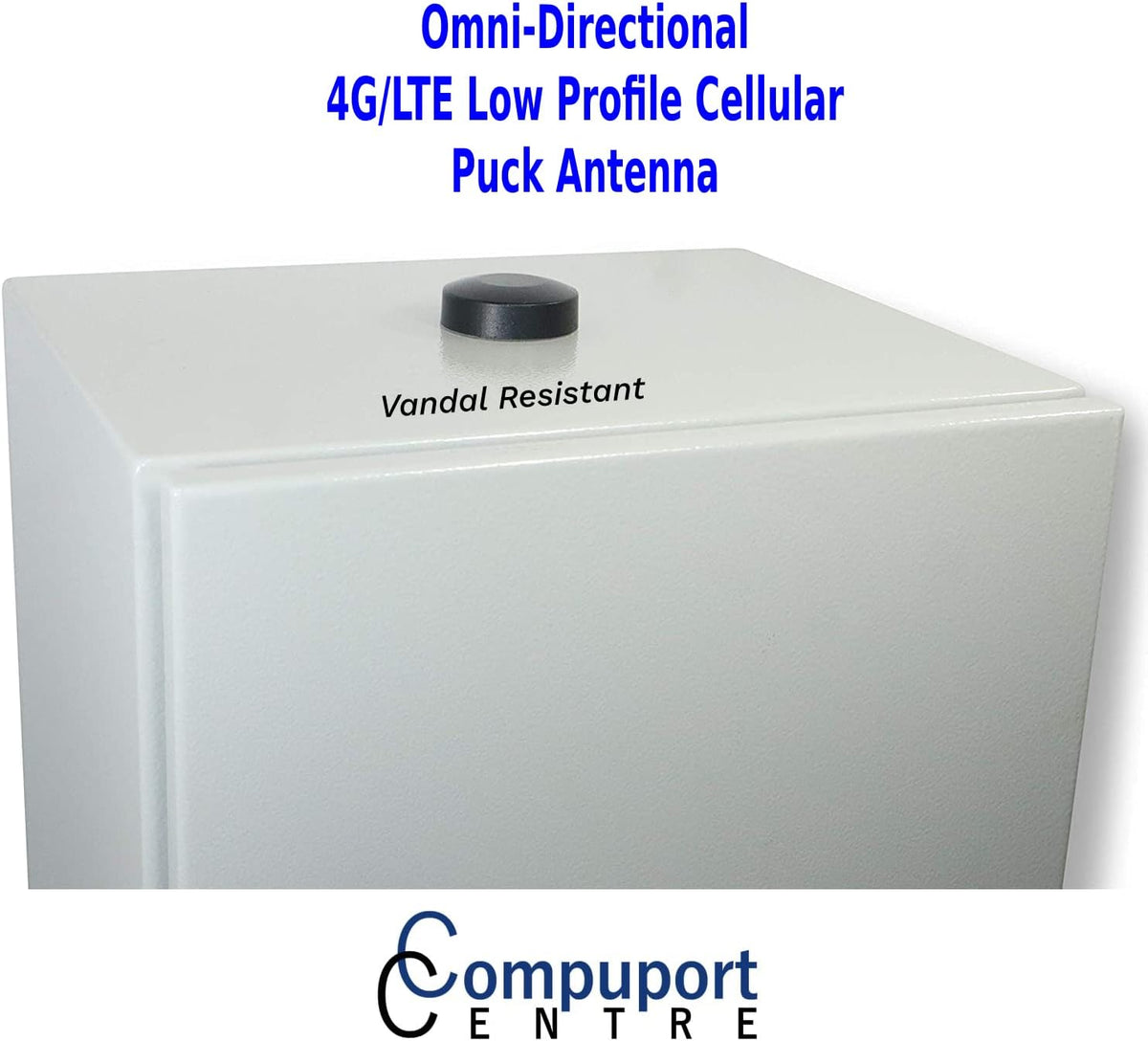 4G LTE Omni Puck Antenna with 3' Dual Diversity SMA Male Connector Cables, Pack of 2 F8244