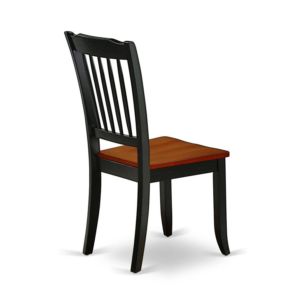 3PC Dining Room Table with Two Drop Leaves and Wood Seat Chairs O691