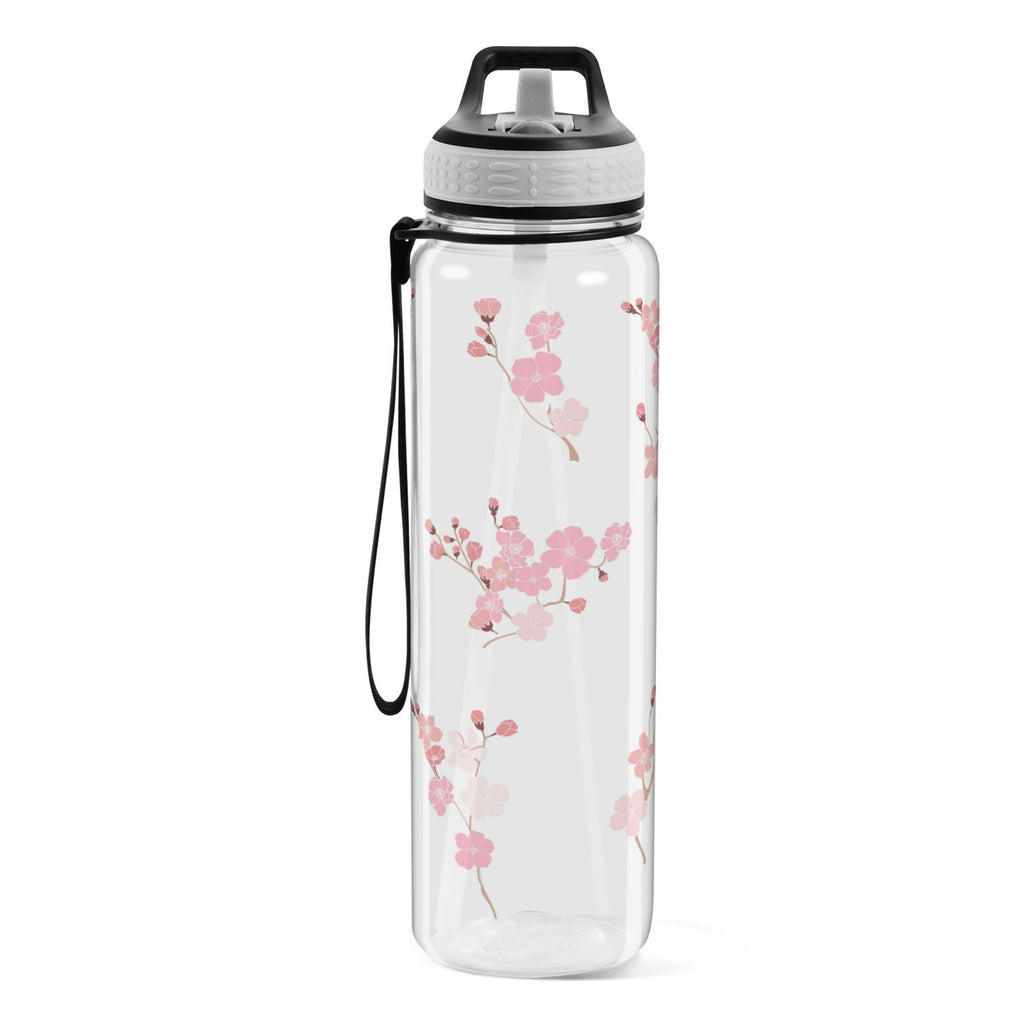Pink Flowers Cherry Floral Branch 32oz Tritan Leakproof Sports Bottle D13429