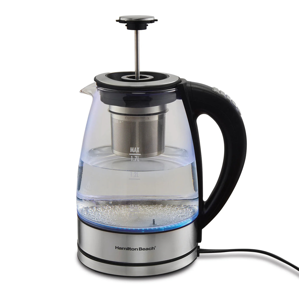 1.7L Variable Temperature Glass Kettle with Tea Infuser A4946
