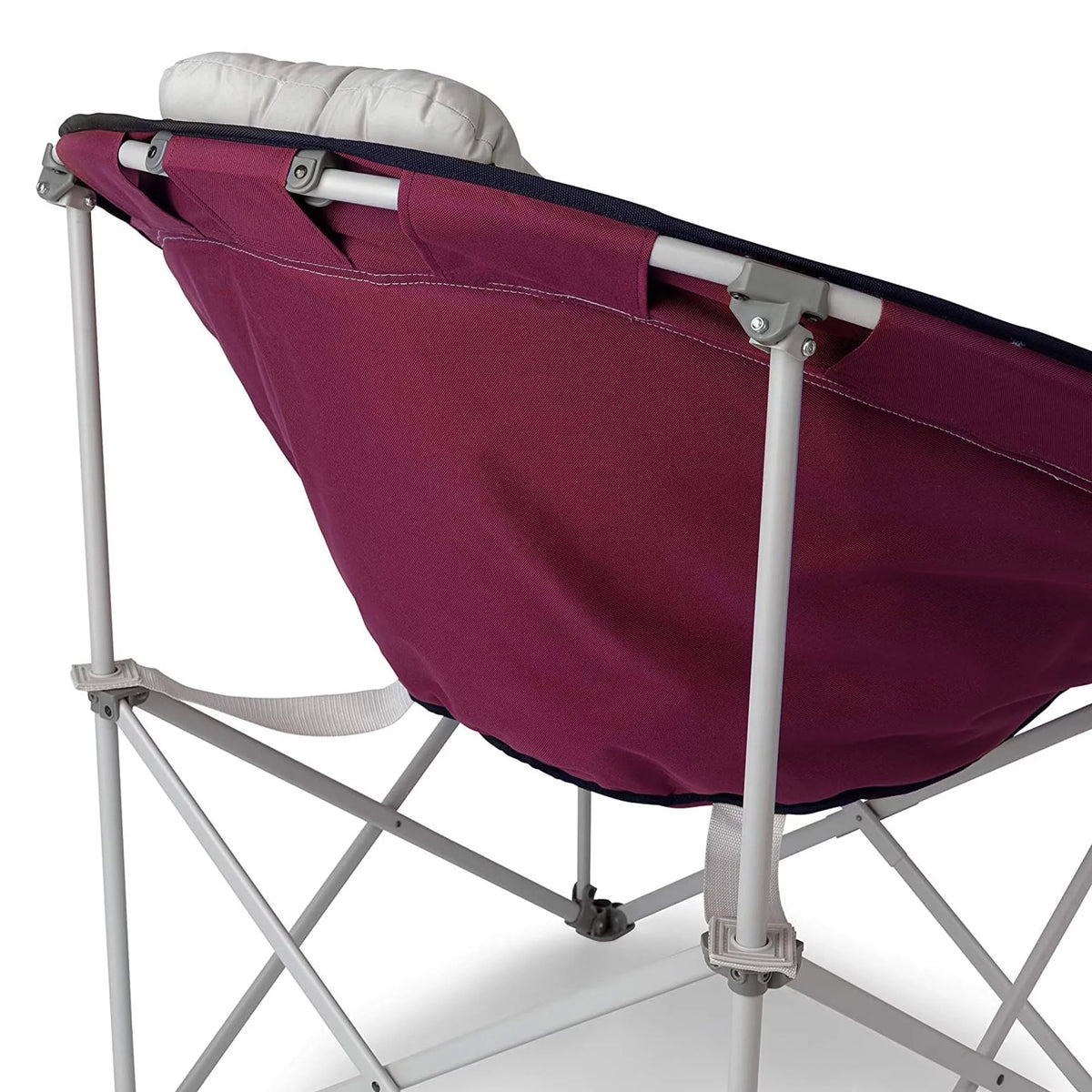 Oversized Padded Round Moon Camping Folding Chair 4 Pack P25164