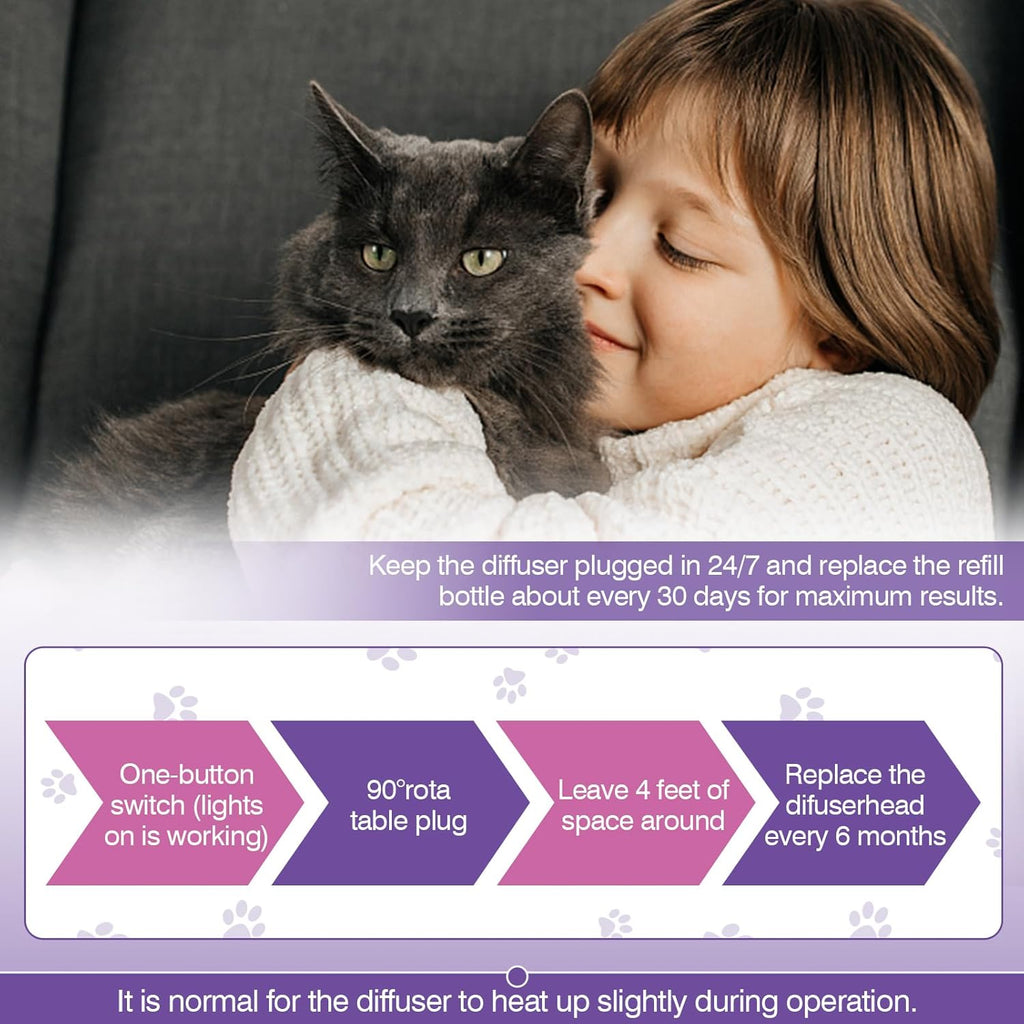 6 Pack Cat Pheromone Diffuser Refills 48ml R1021
