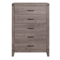 Brownish Gray 5 Drawer Melamine Chest V2132