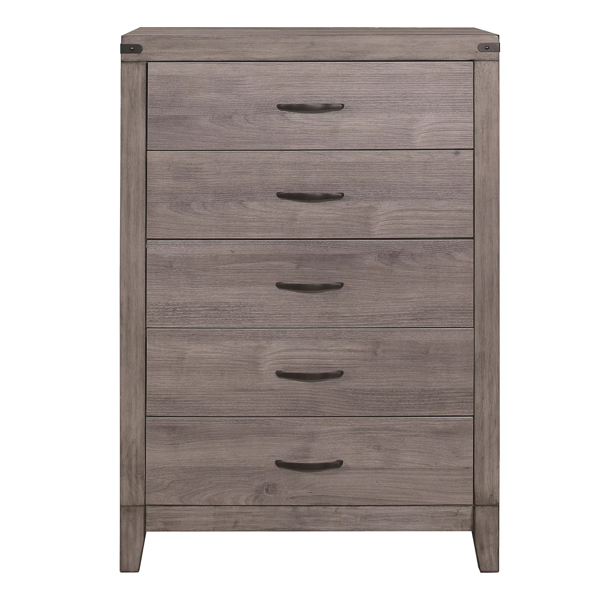 Brownish Gray 5 Drawer Melamine Chest V2132