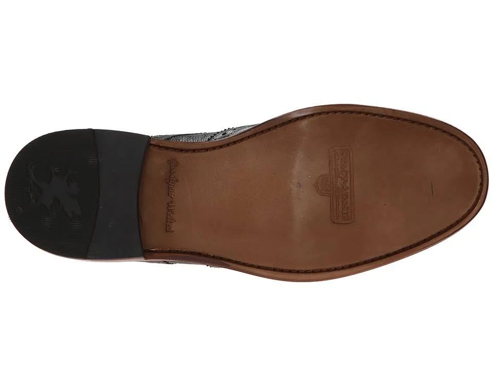 Black Monk Strap Wingtip Shoes R88245