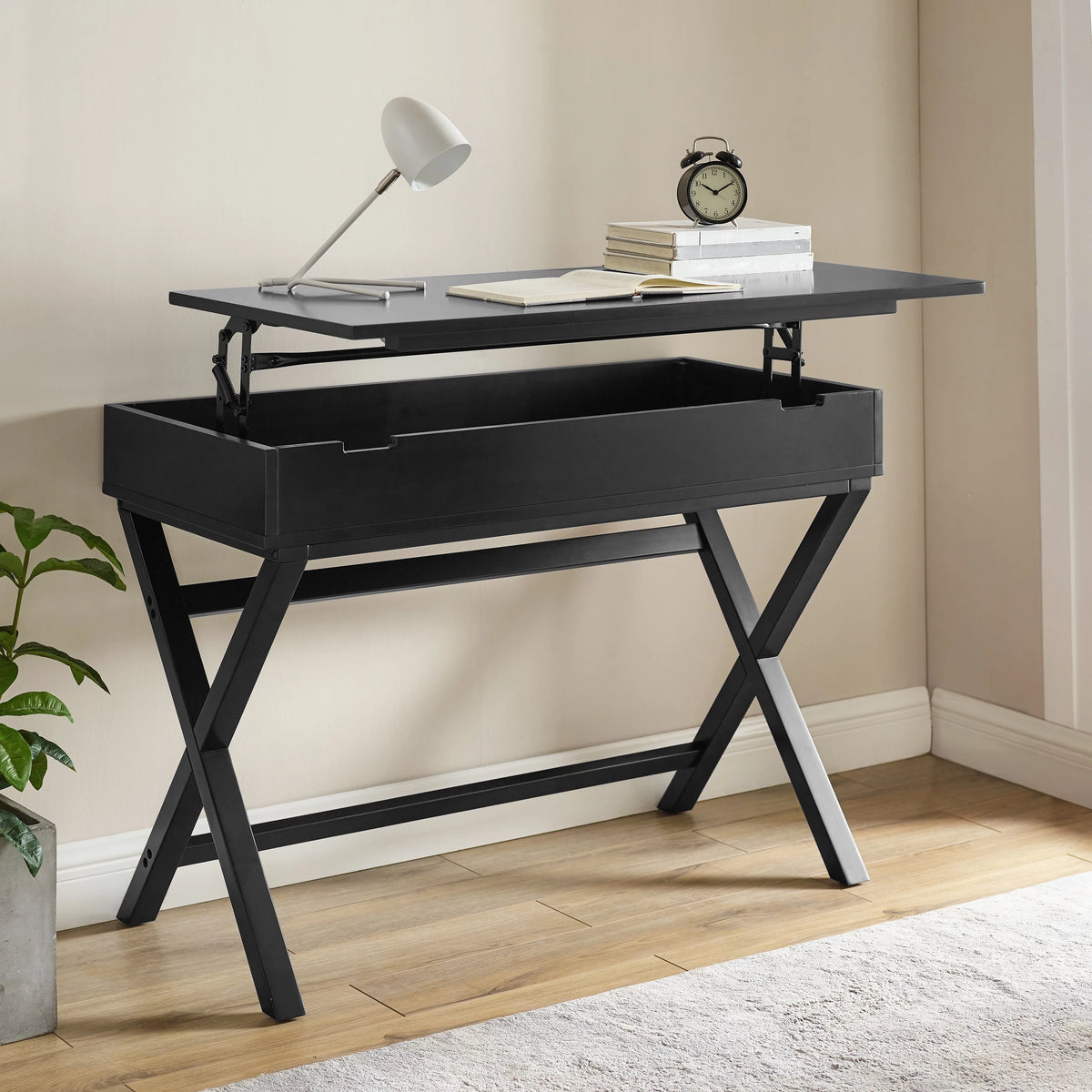 White Lift Top Desk R191