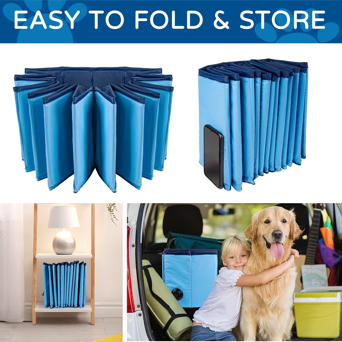 Foldable Dog Pet Swimming Pool of Hard PVC Plastic P196411