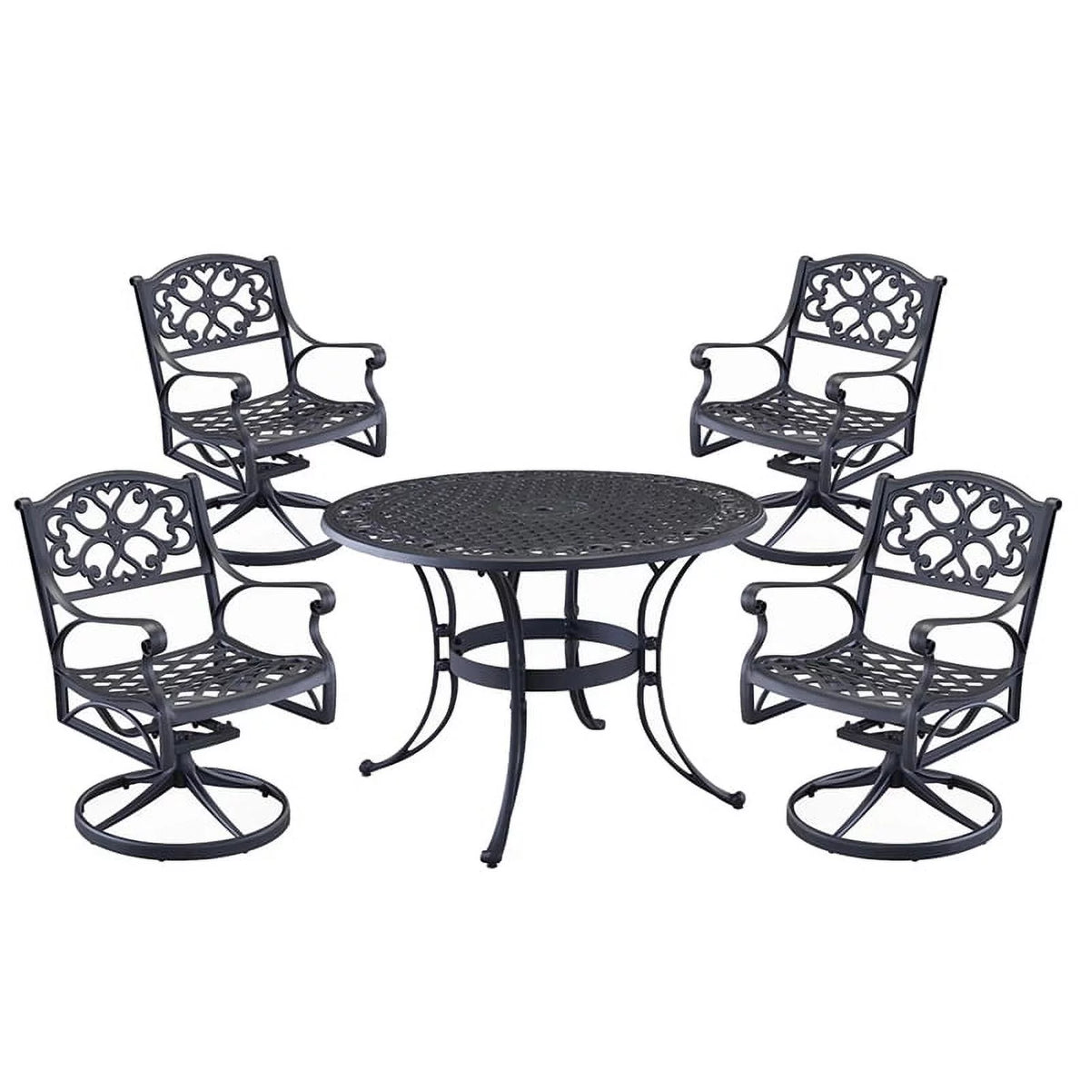 Brown Aluminum Outdoor Dining Table W15642