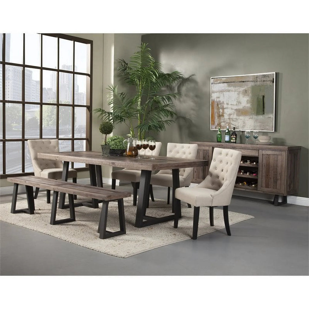 4 Piece Dining Table Side Chairs and Bench Set I495