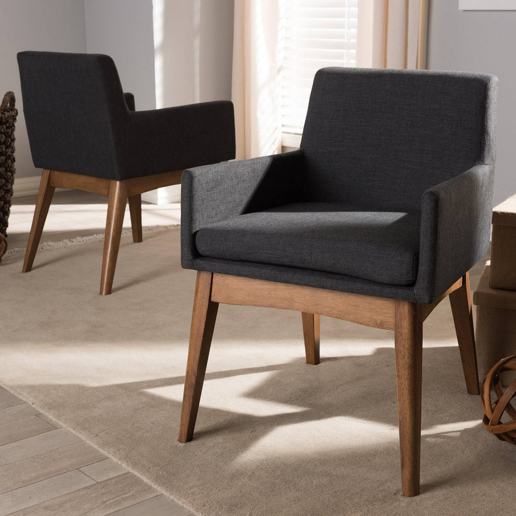 Grey/Beige Dining Armchair, Set of 2 Z46339