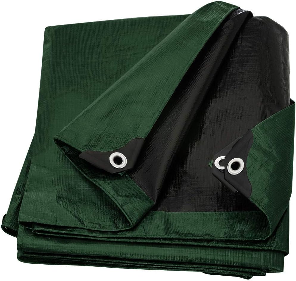 Silver / Black Heavy Duty Waterproof Tarp Cover, Pack of 2 G6015