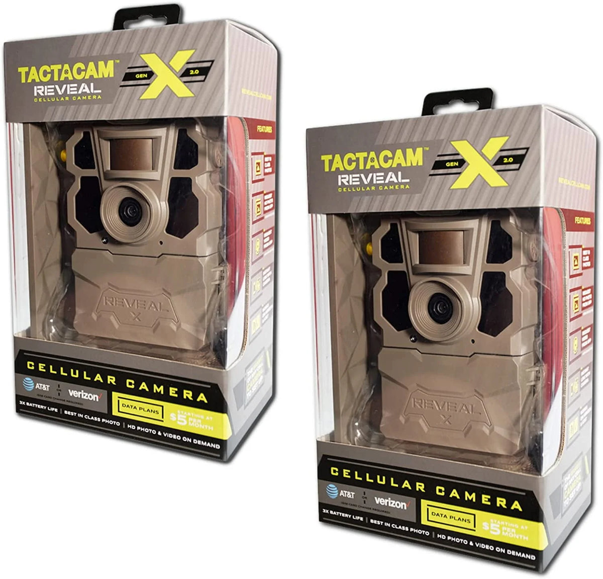 2 Pack LTE Cellular Trail Camera 16 Megapixels T121520