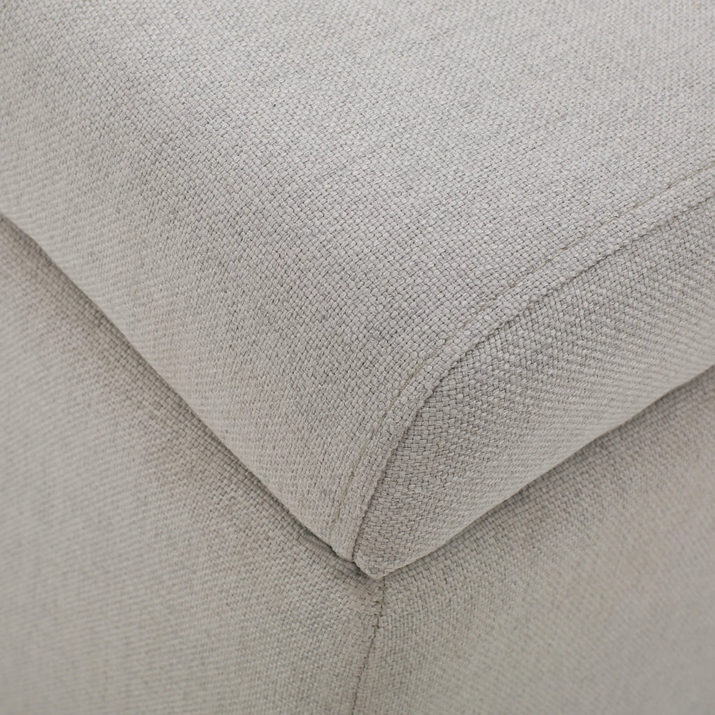 Light Grey Fabric Storage Ottoman M4258