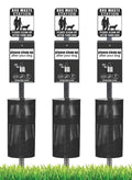 Dog Waste Station with 400 Bags and 25 Can Liners O358626