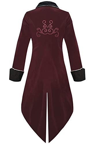 Medieval Steampunk Tailcoat Halloween Costumes Jacket G19174